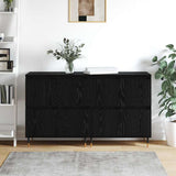 Sideboards 2 pcs Black oak 120 x 35 x 70 cm Engineered wood 3394529