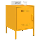 Bedside Cabinets 2 pcs Mustard Yellow 36x39x50.5 cm Steel 842917