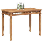 Garden Dining Table 110x65x80 cm Solid Teak Wood 49385