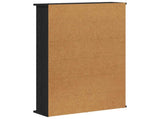 CD Cabinet Black Oak 60 x 17 x 92 cm Engineered Wood 8012732