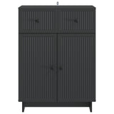 Sideboard with Drawer Black 66 x 34.5 x 90 cm Engineered Wood 893946