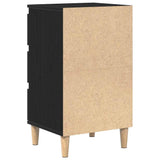 Bedside Cabinet Black Oak 40 x 35 x 70 cm Engineered Wood 863429