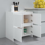 Sideboards 2 pcs White 70x41x75 cm Engineered Wood 3098089