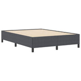 Box Spring Bed Dark Grey 140 x 200 cm Velvet 42006973