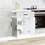 Kitchen Base Cabinet Kalmar Concrete Grey Engineered Wood 853491