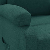 Recliner Chair Dark Green Fabric 342424