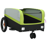 Bike Trailer Black and Green 30 kg Iron 94060