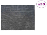 Carpet Tile Sky Grey 50 x 50 cm 20 pcs PP and Bitumen 42032487