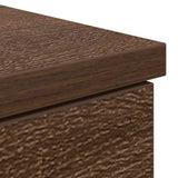 Desk Brown Oak 86x49x76 cm Engineered Wood 861829