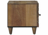 Bedside Cabinet Brown 40 x 33.5 x 46 cm Solid Mango Wood 4018328
