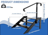 Step Ladder 3 Step Folding, Step Stool Foldable, RV Steps with Non Slip Feets, Max Load Capacity 39027809