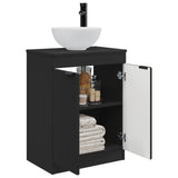 Bathroom Vanity with Sink Black 54 x 35 x 83 cm Engineered Wood 890139