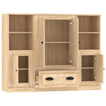 Highboards 3 pcs Sonoma Oak Engineered Wood 3185322