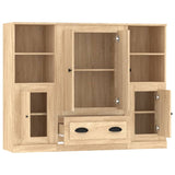 Highboards 3 pcs Sonoma Oak Engineered Wood 3185322