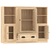 Highboards 3 pcs Sonoma Oak Engineered Wood 3185322
