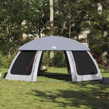 ZNTS Pool Tent with Removable Fly & Mesh Walls Grey 690x690 cm 4100642