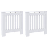 Radiator Cover 2 pcs White 78 x 19 x 81.5cm Engineered Wood 3403241