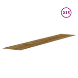 Wall Panels Wood Look Brown PVC 2.06 m 351816