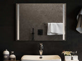 LED Bathroom Mirror Transparent 60 x 60 cm Tempered Glass 42045790