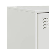 Bedside Cabinets 2 pcs White 34.5x39x44 cm Steel 841630
