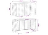Air Conditioner Cover Black 110 x 50 x 80 cm Steel 8014136