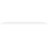 Floating Wall Shelf White 120x23.5x3.8 cm MDF 323820