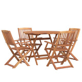 5 Piece Garden Dining Set Solid Wood Acacia 3152897