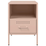 ZNTS Bedside Cabinets 2 pcs Pink 36x39x50.5 cm Steel 843057