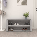 Shoe Rack Grey Sonoma 100x35x45 cm Engineered Wood 816910