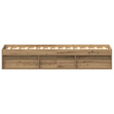 Bed Frame without Mattress Artisan Oak 75x190 cm Engineered Wood 3329310