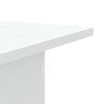 ZNTS Speaker Stands 2 pcs White 30x30x60 cm Engineered Wood 852654
