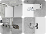 Bathroom Cabinet Set 5 pcs Concrete Grey Engineered Wood 3406450