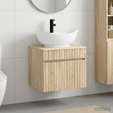 Bathroom Furniture Set Sonoma Oak Engineered Wood 3404312
