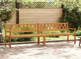 Outdoor Bench Natural 220 x 55.5 x 90 cm Solid Acacia Wood 42028085