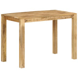 ZNTS Dining Table 110x55x76 cm Solid Wood Mango 350313