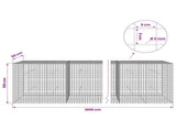 Gabion with 5 mm Wire and 5x5 cm Mesh 1000x50x100 cm 3464270