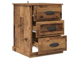 Bedside Cabinet Old Wood 39 x 39 x 67.5 cm Engineered Wood 881340