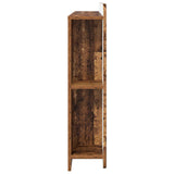 Headboard Cabinet with Storage Old Wood Engineered Wood 8001253