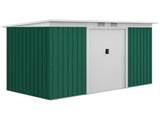9ft x 4ft Metal Garden Shed, Outdoor Tool House with Foundation Kit, Ventilations and Double Doors, T3398P317791