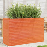 Garden Planter Wax Brown 110x40x68.5 cm Solid Wood Pine 3282496