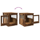 Dog Crate Furniture Old Wood 64.5x80x71 cm Engineered Wood 857645