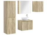 Bathroom Cabinet Set 5 pcs Sonoma Oak 53 x 15.5 x 70 cm 3407305