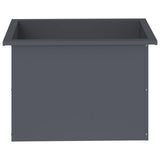 Garden Planter with LED Antracite 40 x 60 x 40 cm Steel 8008144