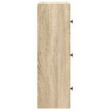 Bookcase Sonoma Oak 40x24x77 cm Engineered Wood 860366