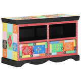 TV Cabinet Multicolour 80 x 35 x 50 cm Solid Mango Wood 4017570