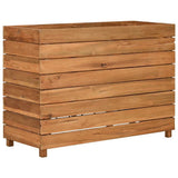 Raised Bed 100x40x72 cm Recycled Teak Wood and Steel 47428