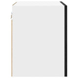 Hanging Cabinet 2 pcs Black Oak and White 40 x 31 x 40 cm 884133