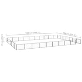 Dog Kennel Black 70 m Steel 3082182