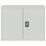 ZNTS File Cabinet Light Grey 90x40x110 cm Steel 3188316