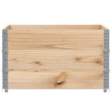 Pallet Collars 3 pcs 100x100 cm Solid Wood Pine 3295374